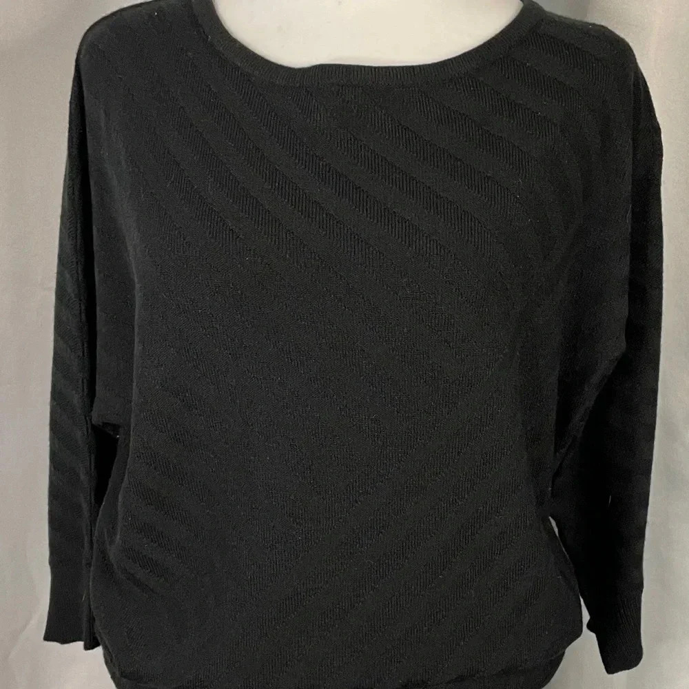 New York & Company Black Crew Neck‎ Sweater